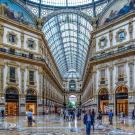 Photo of a large shopping area in Milan, Italy