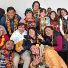 Group photo of UC Davis faculty and students participating in Quarter Abroad Nepal