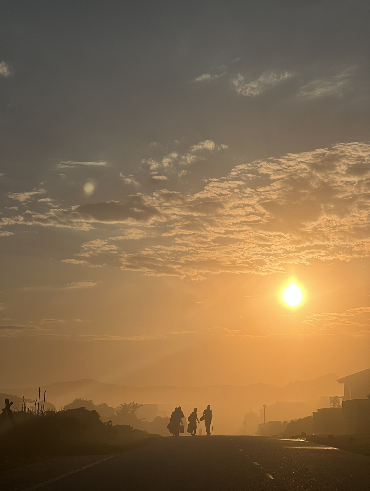 Local vendors in Sedgefield, South Africa cruise through the beaches selling homemade crafts.