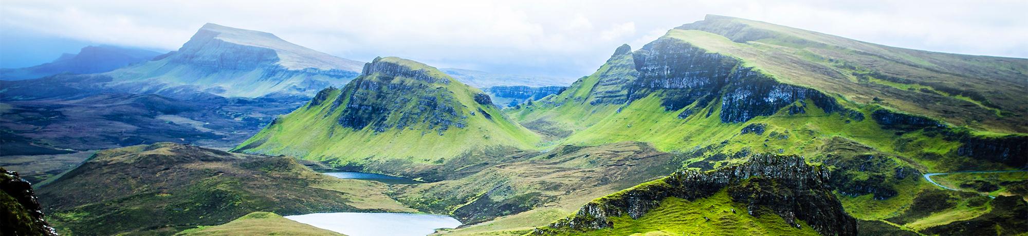 Photo of rolling green hills