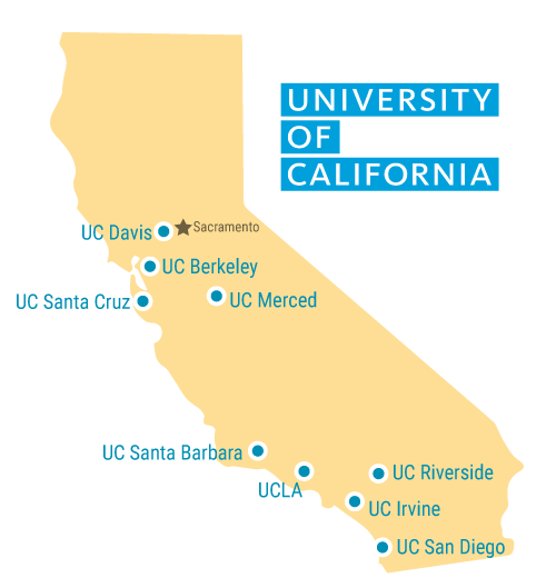 UC campus map