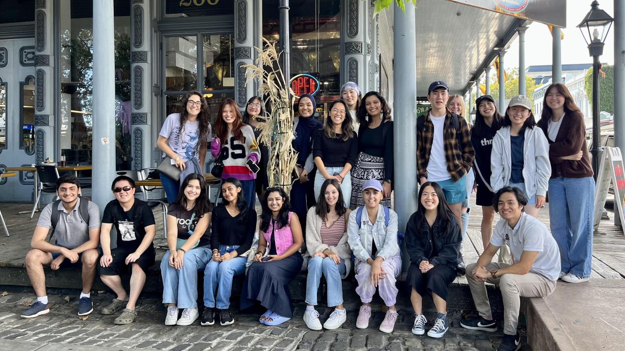 Kiara with her GAMP members and supervisors on a trip to Sacramento