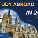 UC Davis Global Learning Hub banner with text ‘Study Abroad in 2026!’ over a photo of a historic Gothic-style building with ornate towers under a cloudy sky.